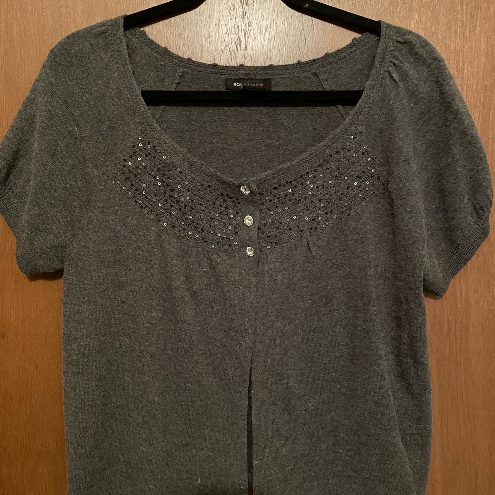 NWOT BCBG Max Azria bolero cardigan with 3 button closure. Cashmere blend.